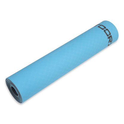 Sports kilimok Toorx Yoga Professional TPE 183 x 60 x 0.6 cm for yoga and fitness Azzurro/Antracite (MAT-183)