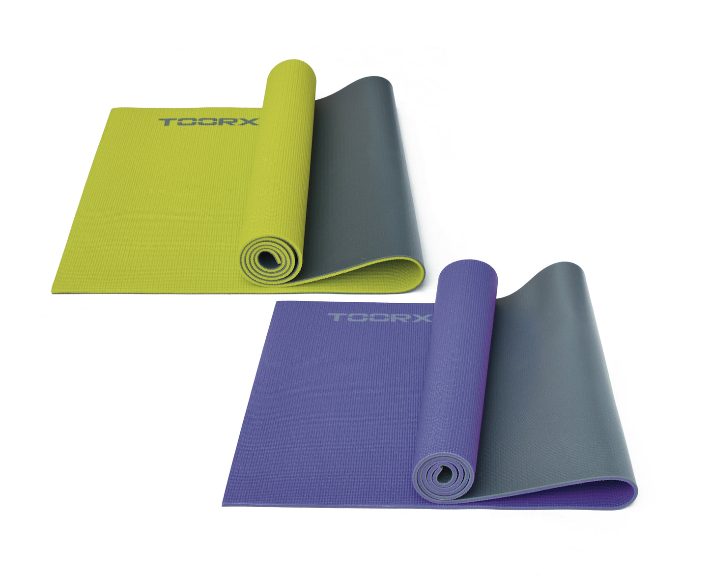 Sports kilimok Toorx Yoga PVC 173 x 60 x 0.6 cm for yoga and fitness Viola/Antracite (MAT-177)