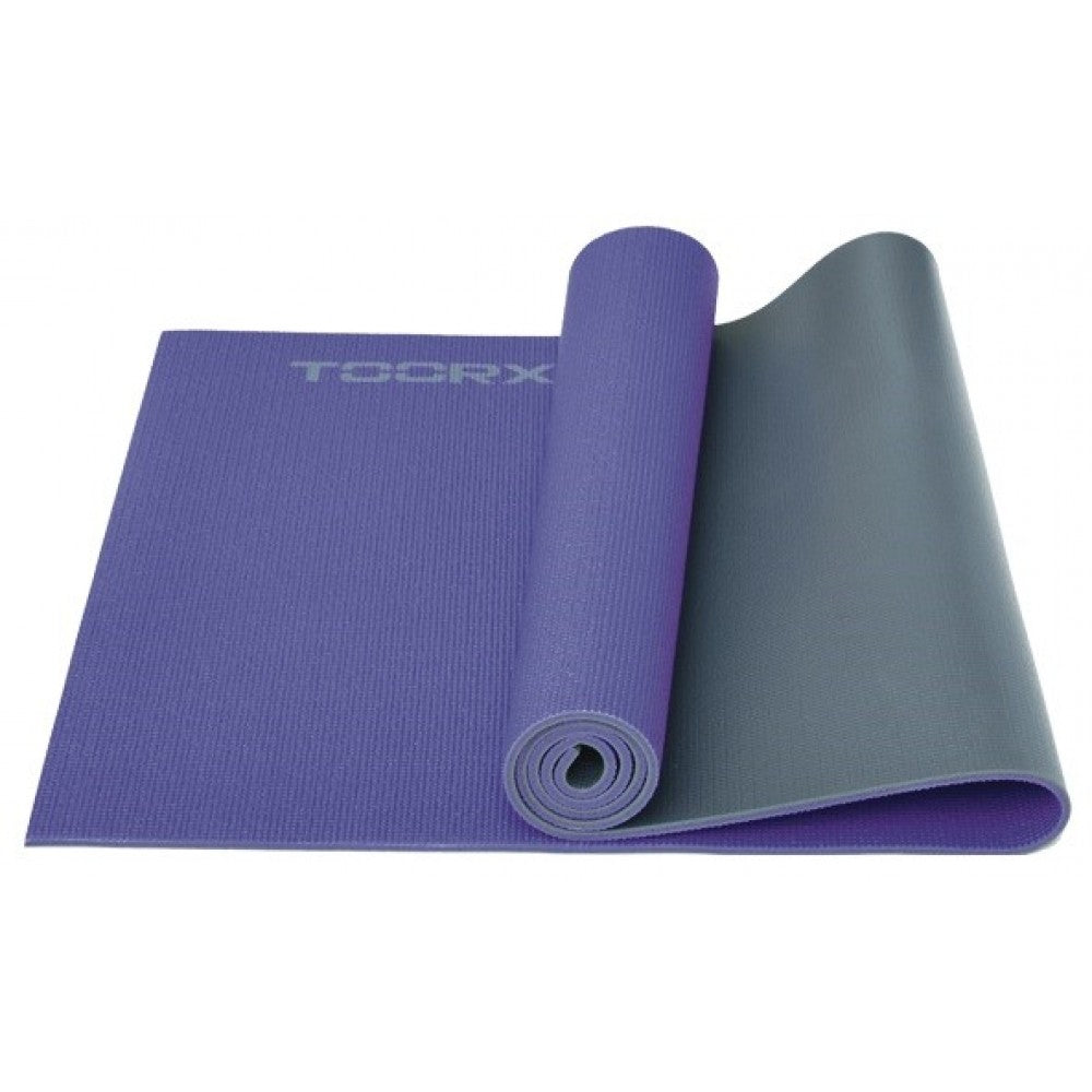 Килимок спортивний Toorx Yoga PVC 173 х 60 х 0,6 см для йоги та фітнесу Viola/Antracite (MAT-177)