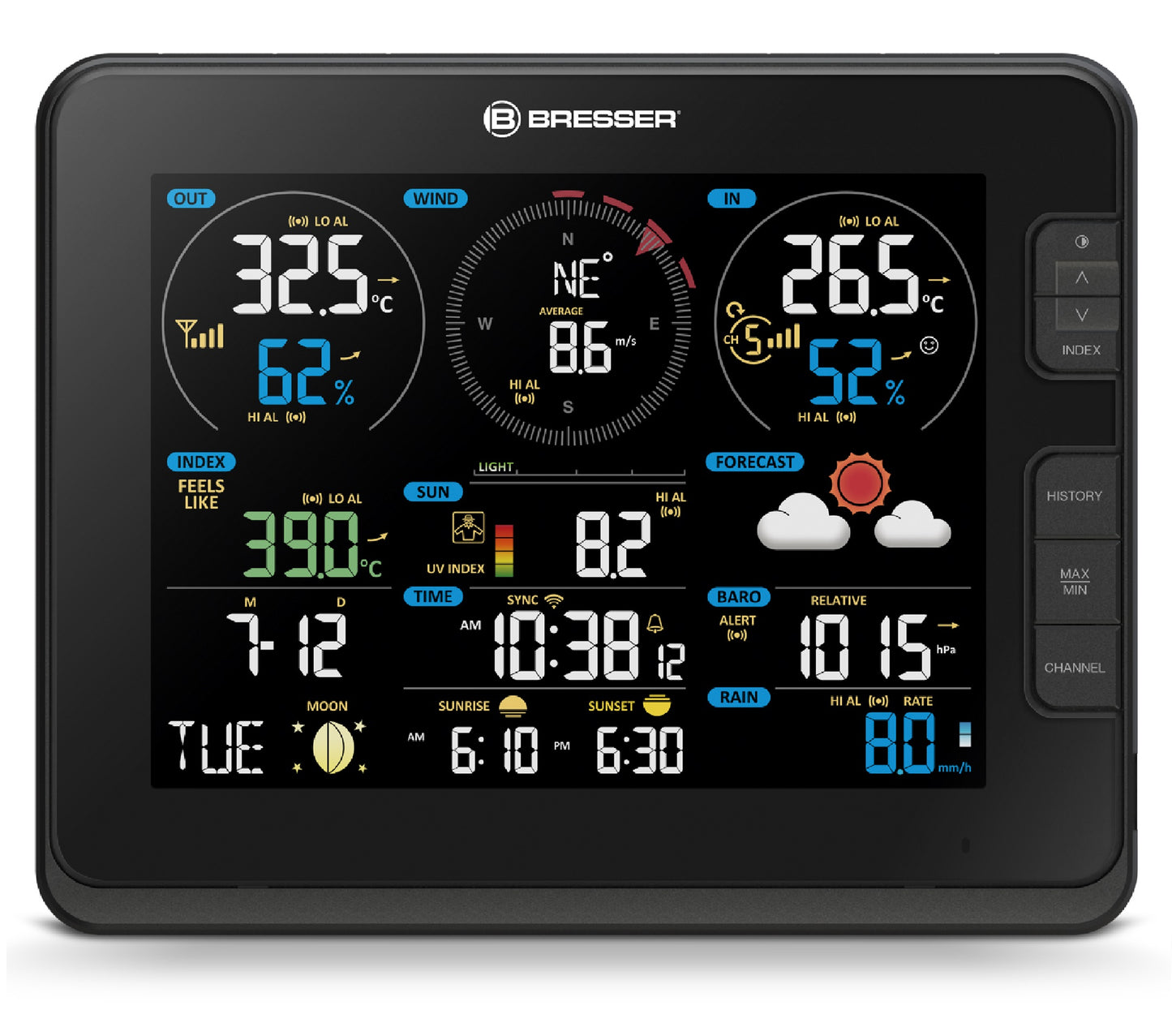 Weather station Bresser Professional WIFI Weather Center 7in1 (WSX3001C)