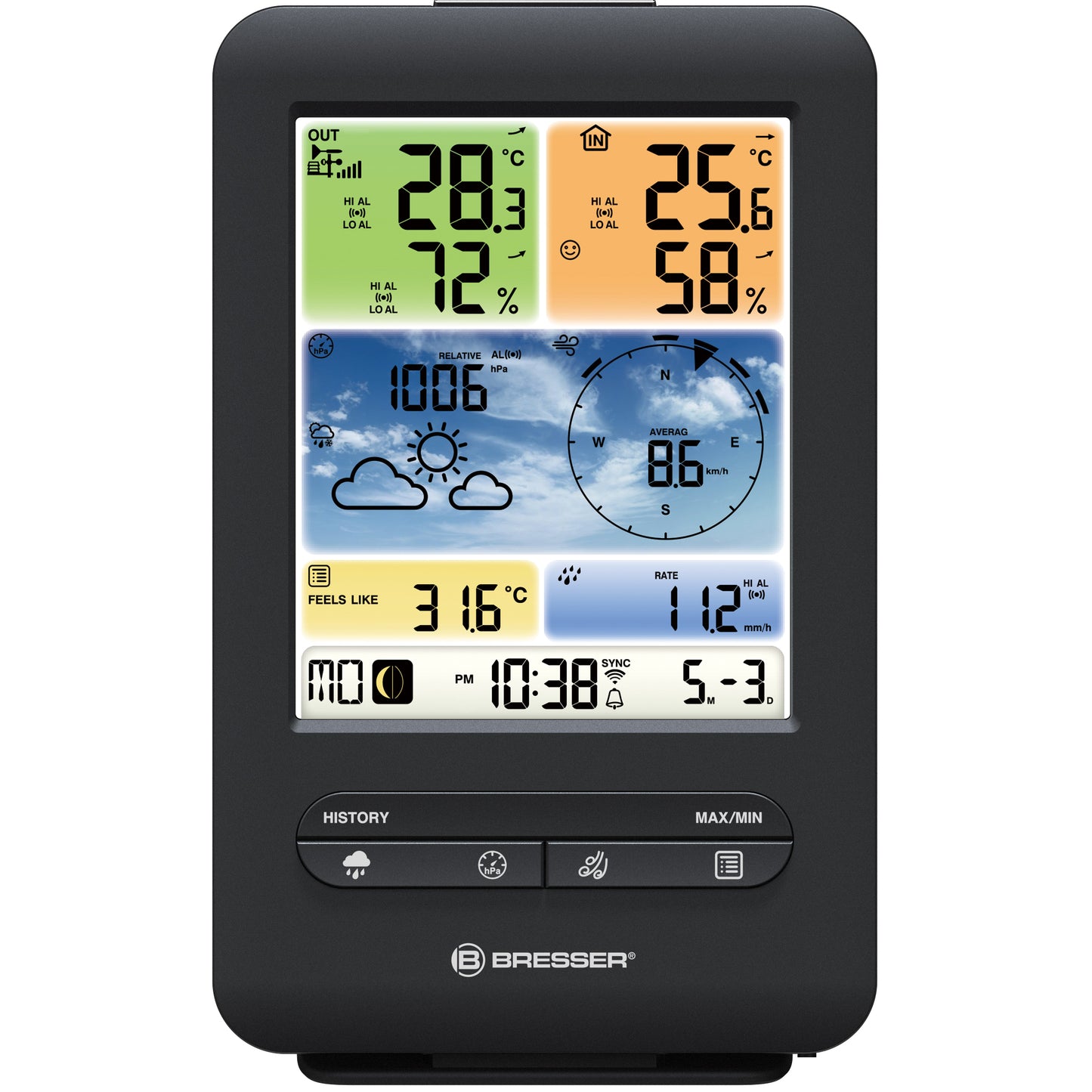 Weather station Bresser Weather Center 5-in-1 V WIFI Professional color (7002585)