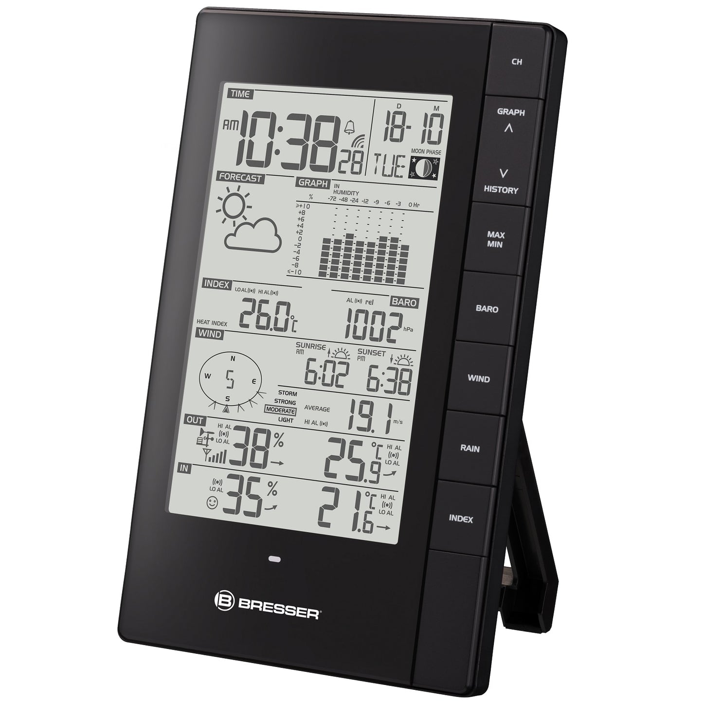 Weather station Bresser Weather Center 5-in-1 PC-connect (7002571)