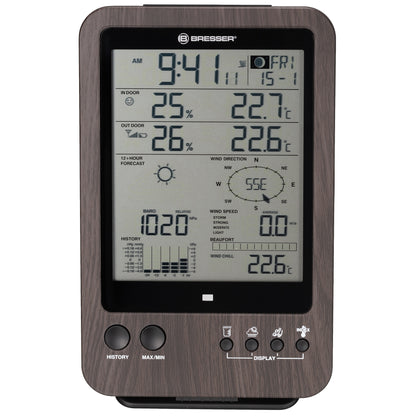 Weather station Bresser Weather Center 5-in-1 WTW Brown (7002512)