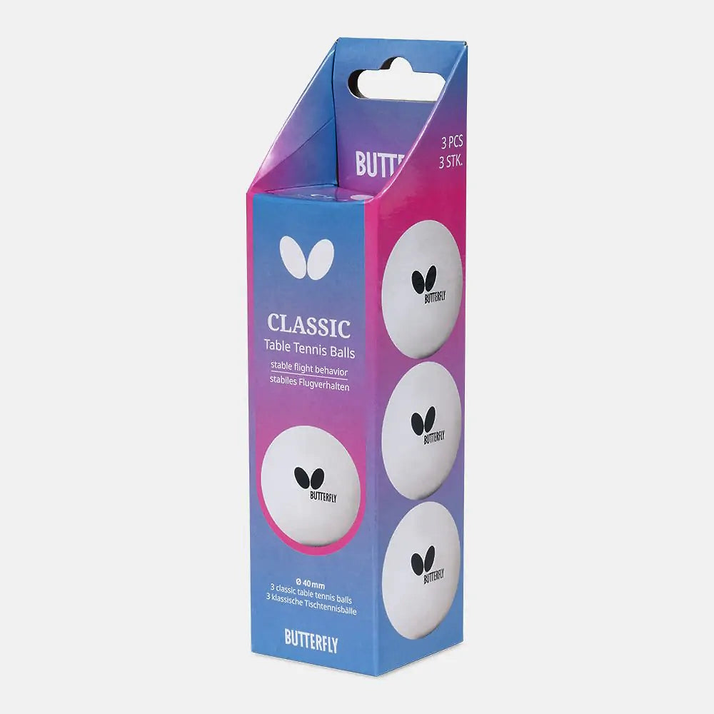 М'ячі для настільного тенісу Butterfly Classic Balls 3 шт (7011850140)