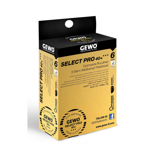 Table tennis balls Gewo Select Pro 40+ ITTF 6 pcs (86481200)