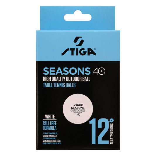 Table tennis balls Stiga Seasons, White 12 pcs (1110-2810-12)