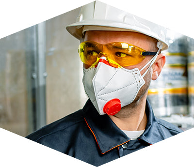 Respirator mask FFP3 NR with valve