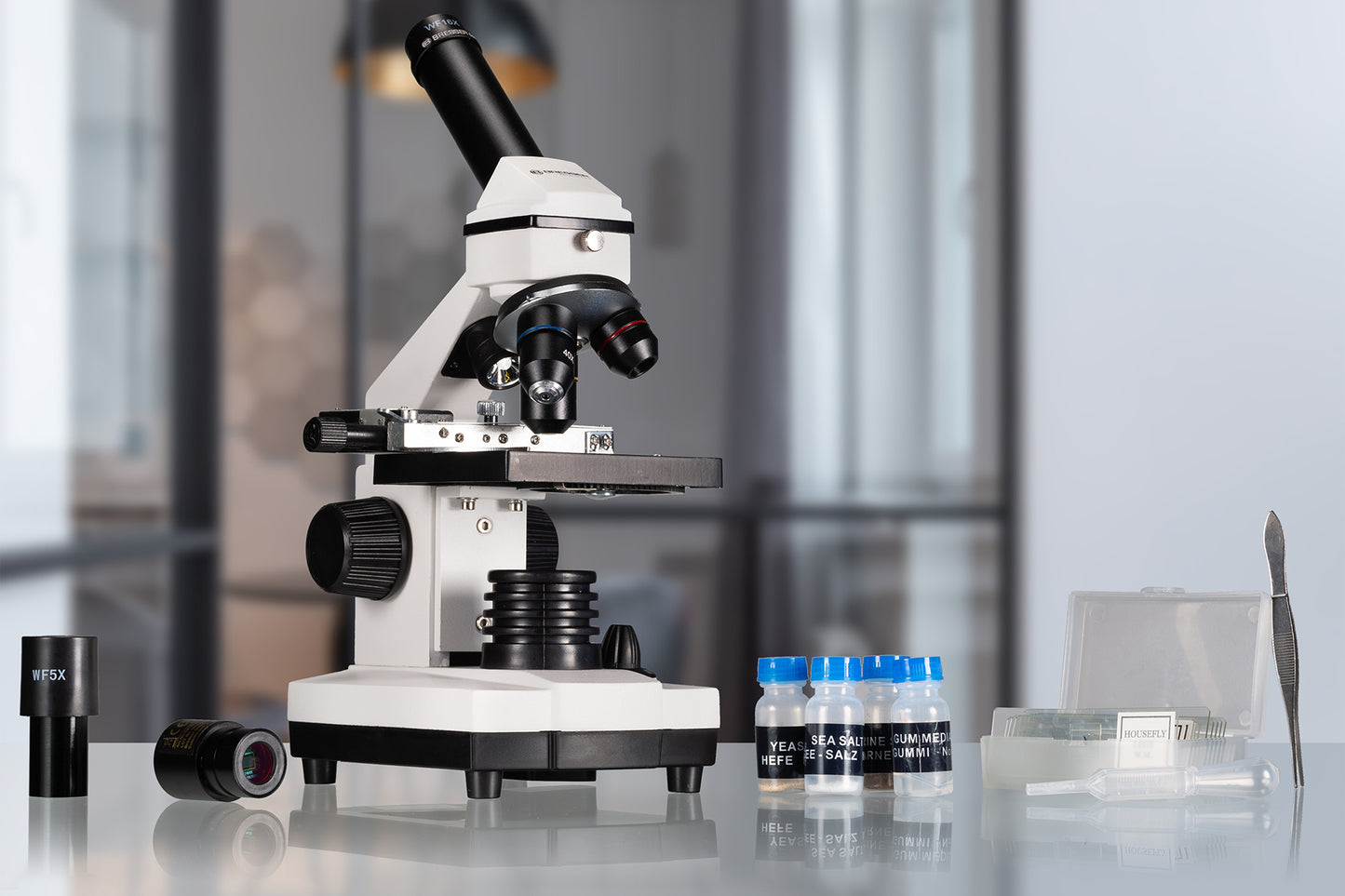 Microscope Bresser Biolux NV 20-1280x HD USB Camera with case (5116200)