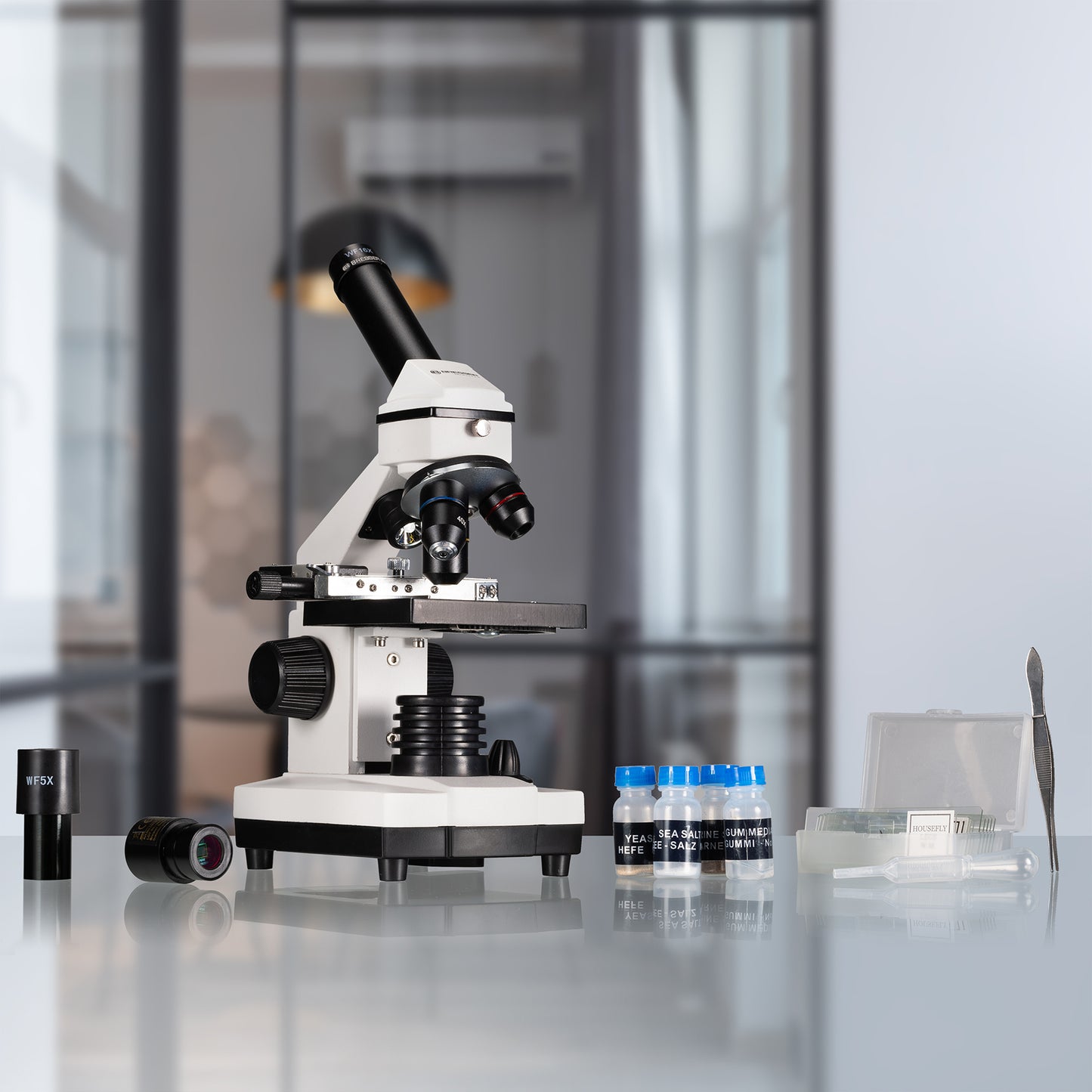Microscope Bresser Biolux NV 20-1280x HD USB Camera with case (5116200)