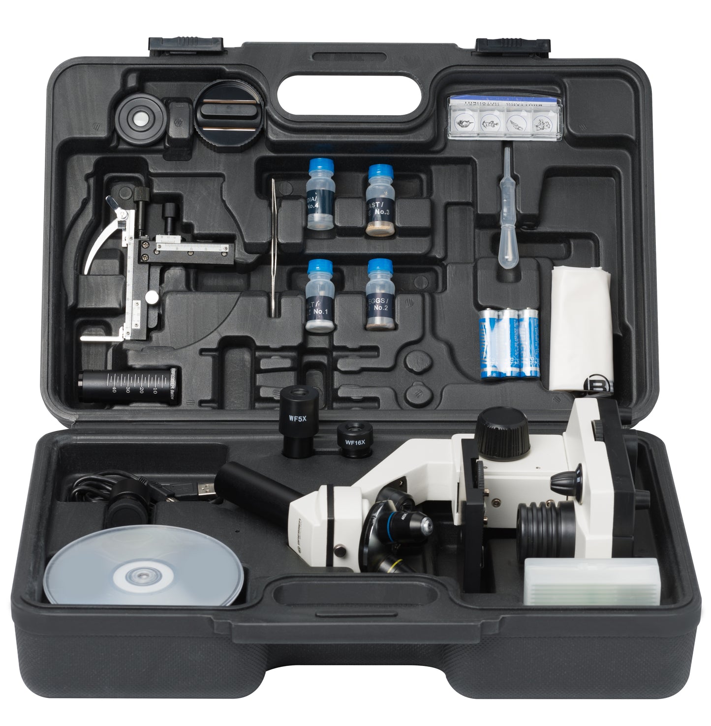 Microscope Bresser Biolux NV 20-1280x HD USB Camera with case (5116200)