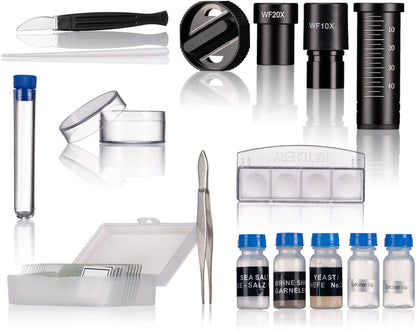 Microscope Bresser Junior Biolux SEL 40x-1600x Green with adapter for smartphone (8855600B4K000)