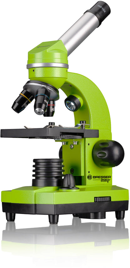 Microscope Bresser Junior Biolux SEL 40x-1600x Green with adapter for smartphone (8855600B4K000)