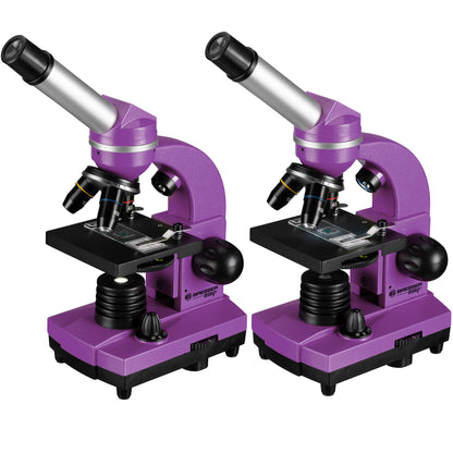 Microscope Bresser Junior Biolux SEL 40x-1600x Purple with adapter for smartphone (8855600TJ5000)