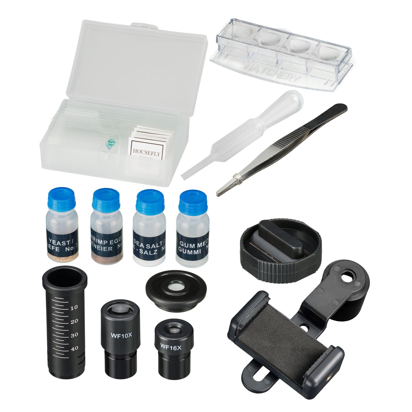 Microscope Bresser Junior Biolux SEL 40x-1600x with adapter for smartphone + case (8855610GYE000)
