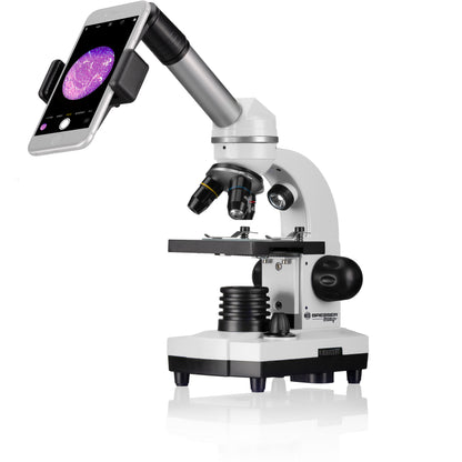 Microscope Bresser Junior Biolux SEL 40x-1600x with adapter for smartphone + case (8855610GYE000)
