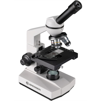 Microscope Bresser Erudit Basic Mono 40x-400x with adapter for smartphone + case (5102100)