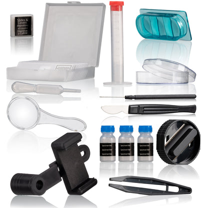 Microscope Bresser Junior 40x-640x with follow-up kit and smartphone adapter (8856000)
