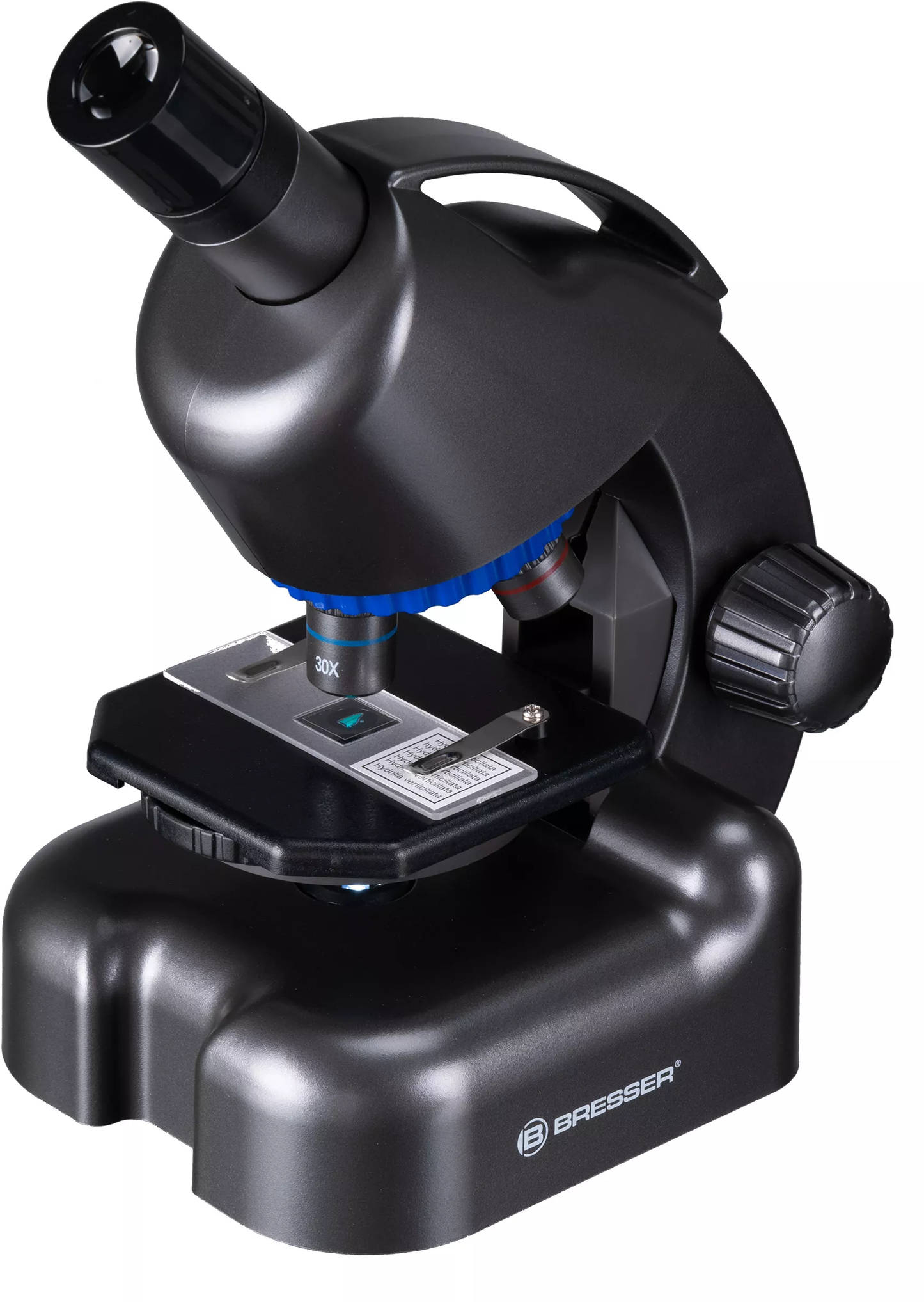 Мікроскоп Bresser Junior CM-04 100x-900x Black з набором для дослідів і адаптером для смартфона (14951)