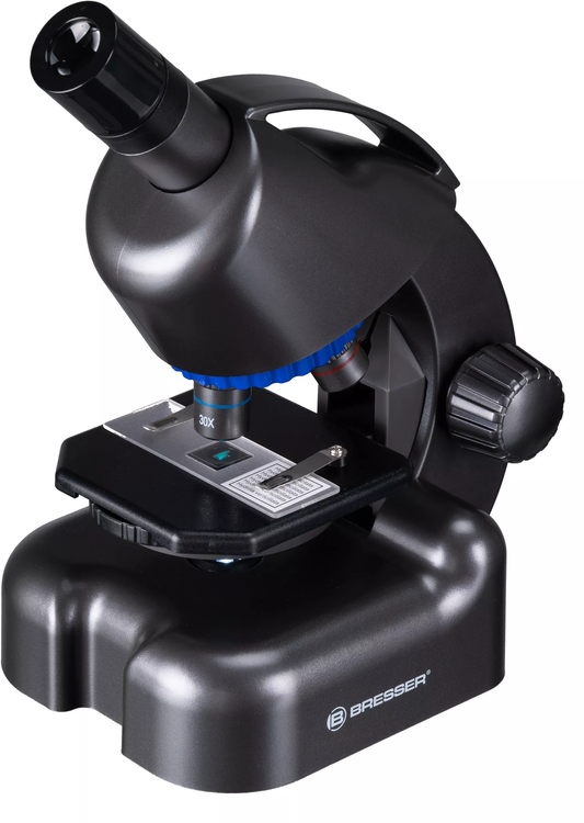 Мікроскоп Bresser Junior CM-04 100x-900x Black з набором для дослідів і адаптером для смартфона (14951)