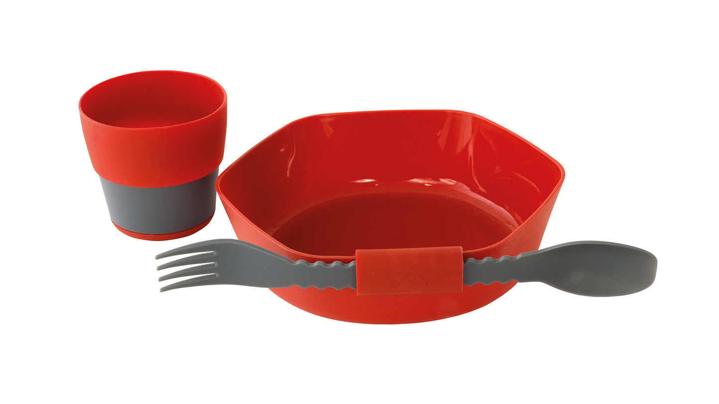 Travel tableware set Robens Leaf Meal Kit Fire Red (690276)