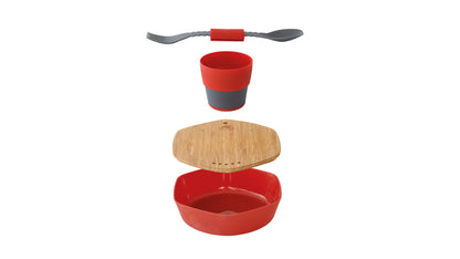 Travel tableware set Robens Leaf Meal Kit Fire Red (690276)