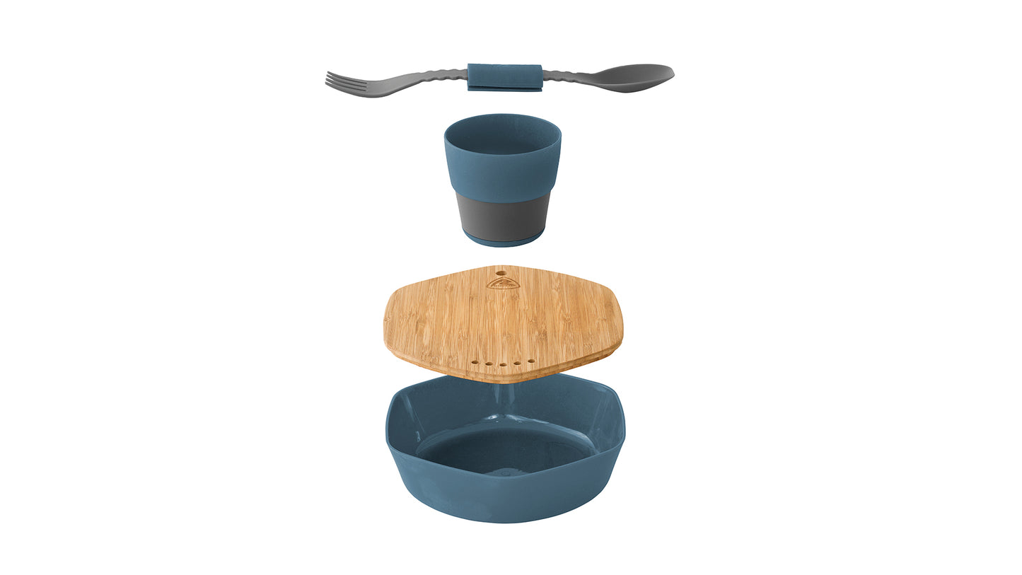 Travel tableware set Robens Leaf Meal Kit Ocean Blue (690277)
