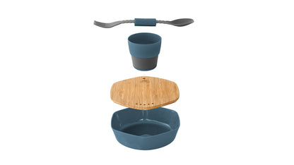 Travel tableware set Robens Leaf Meal Kit Ocean Blue (690277)