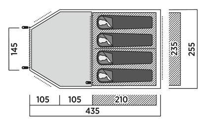 Tennis tartar Easy Camp Hidra 4 (120490)