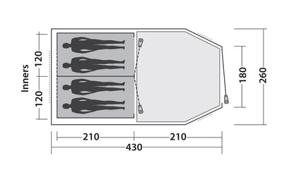Mantle of the same name Easy Camp Huntsville 400 Green/Grey (120406)