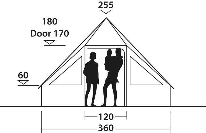 Ten-month tent Easy Camp Moonlight Cabin Gray (120444)