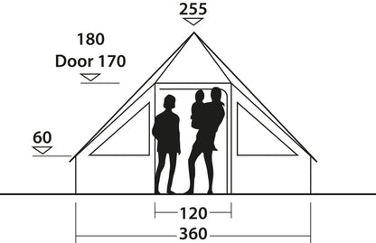 Ten-month tent Easy Camp Moonlight Cabin Gray (120444)