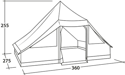 Ten-month tent Easy Camp Moonlight Cabin Gray (120444)
