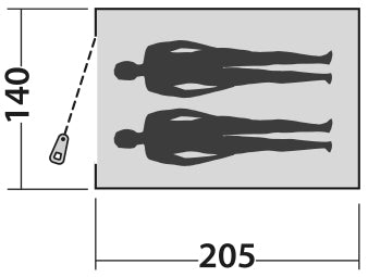 Double mantle Easy Camp Comet 200 Rustic Green (120404)