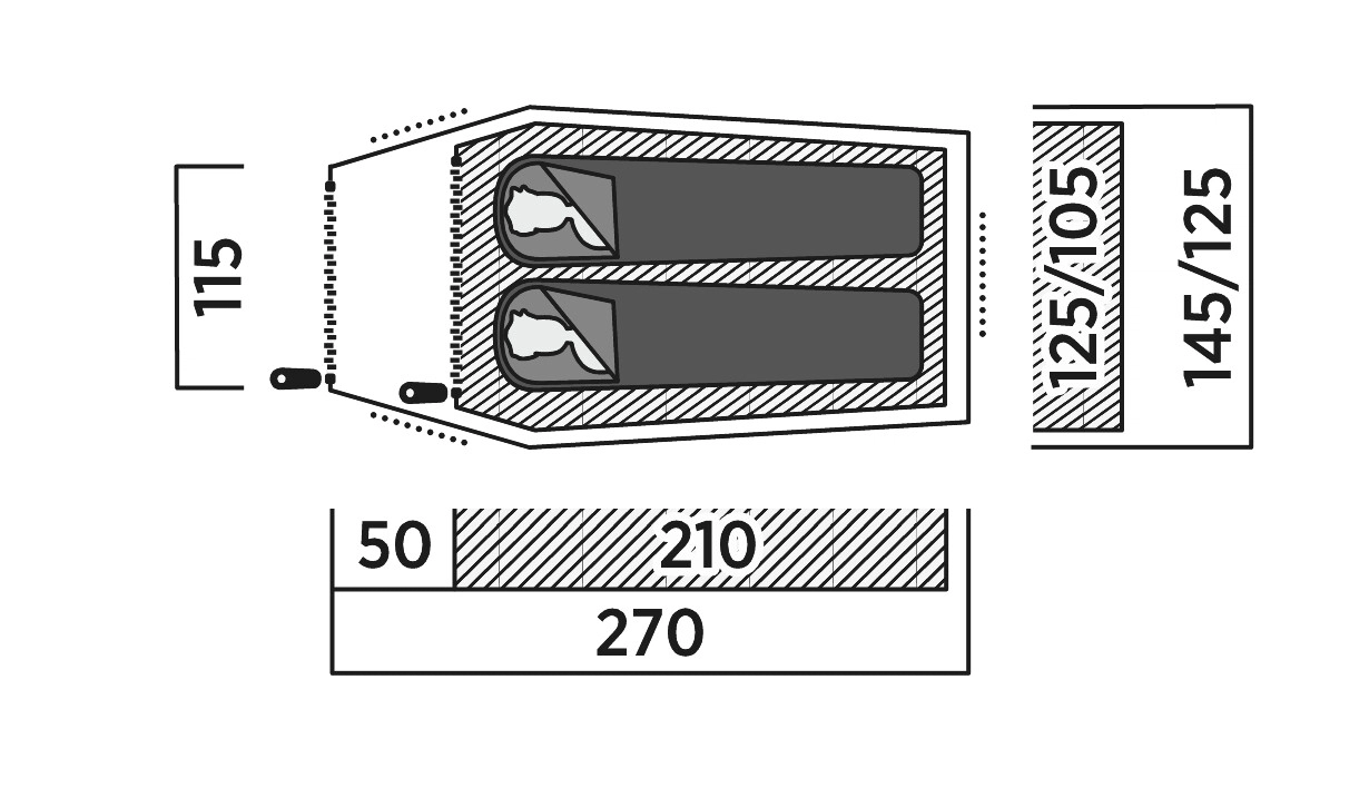 Double mantle Easy Camp Reindal 2 (120471)