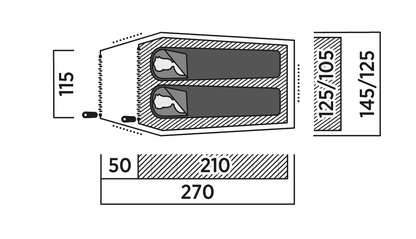 Double mantle Easy Camp Reindal 2 (120471)