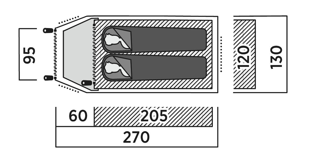 Double mantle Easy Camp Setesdal 2 (120476)