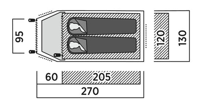 Double mantle Easy Camp Setesdal 2 (120476)