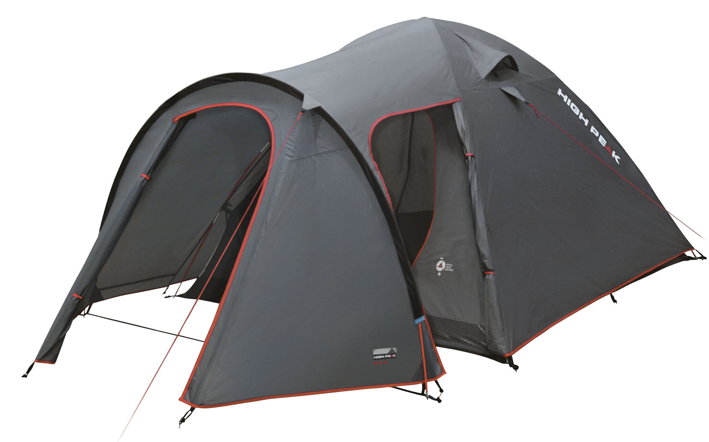 Намет High Peak Kira 5 Dark Grey/Red (10218)