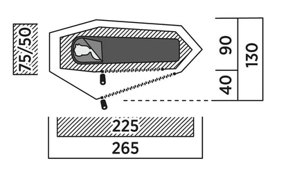 One-piece mantle Easy Camp Sarek 1 (120467)