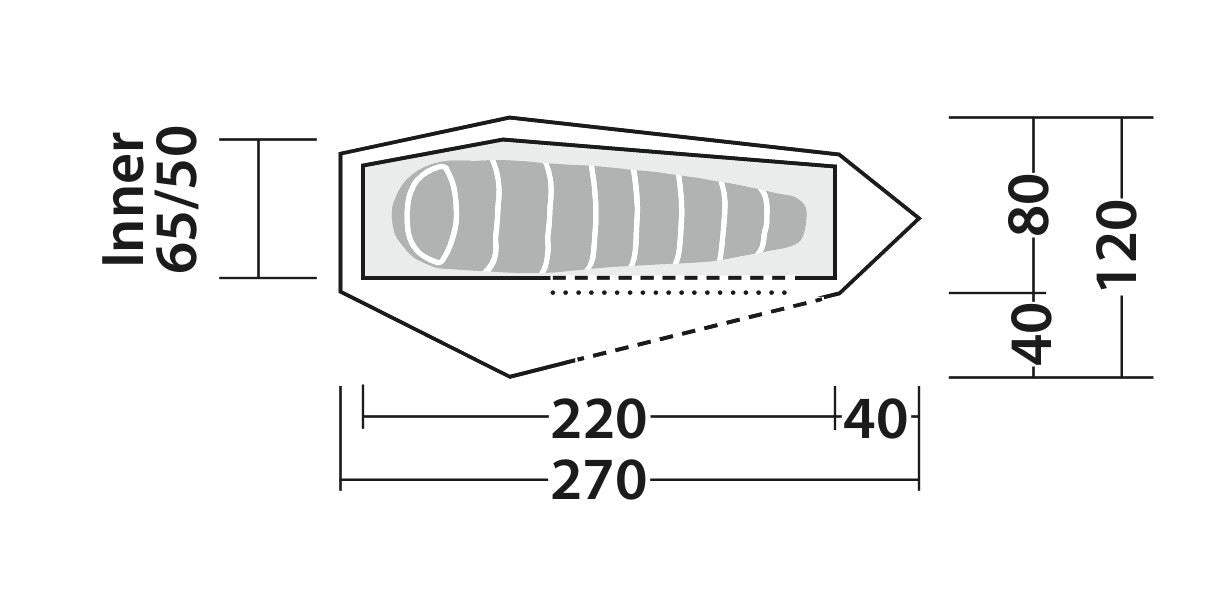 One-piece mantle Robens Cress 1 Pro (130397)