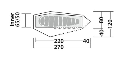 One-piece mantle Robens Cress 1 Pro (130397)
