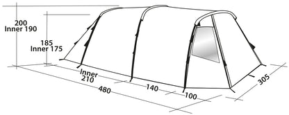 Five-year-old mantle Easy Camp Huntsville 500 Green/Grey (120407)