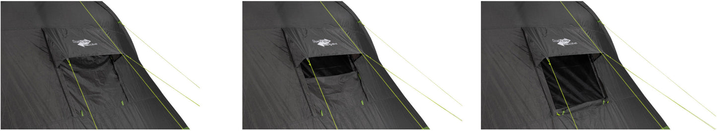 Quintuple tent High Peak Meran 5.0 Light Grey/Dark Grey/Green (11808)