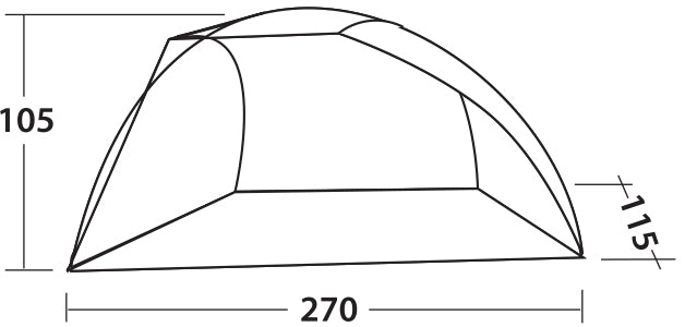 Beach tent Easy Camp Beach Gray/Sand (120429)