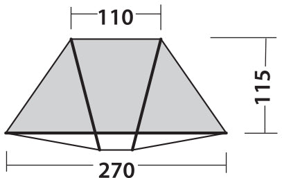 Beach tent Easy Camp Beach Gray/Sand (120429)