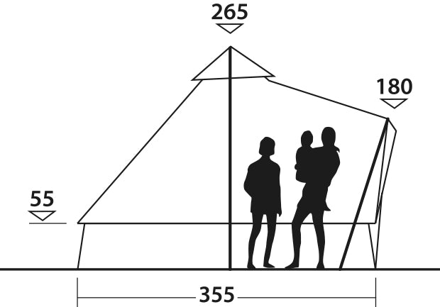 Seven-year tent Easy Camp Moonlight Bell Gray (120443)