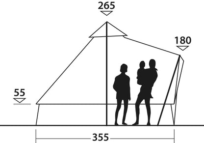 Seven-year tent Easy Camp Moonlight Bell Gray (120443)