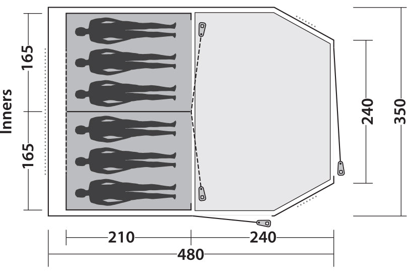 Six-month tent Easy Camp Huntsville 600 Green/Grey (120408)