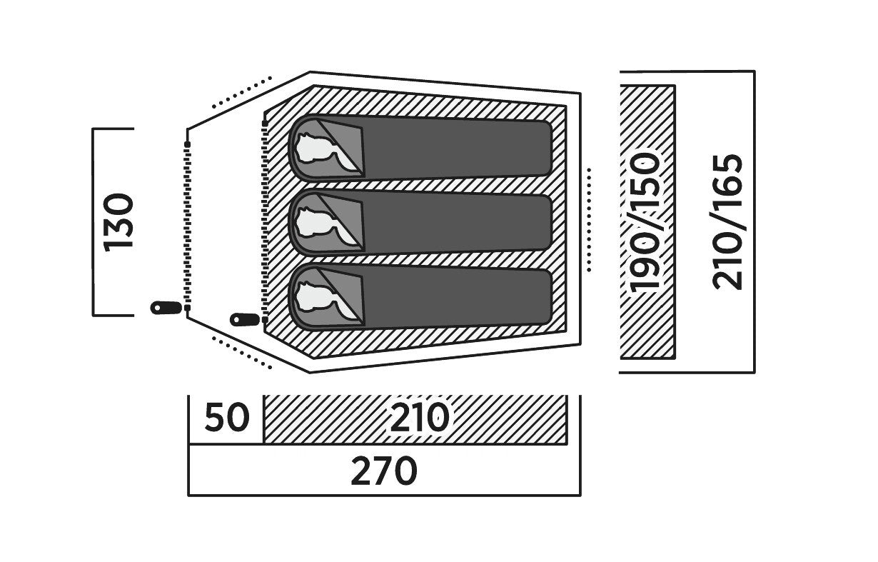 Trim tent Easy Camp Reindal 3 (120472)