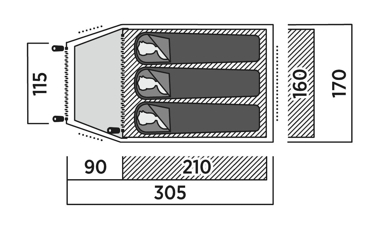 Trim tent Easy Camp Setesdal 3 (120477)